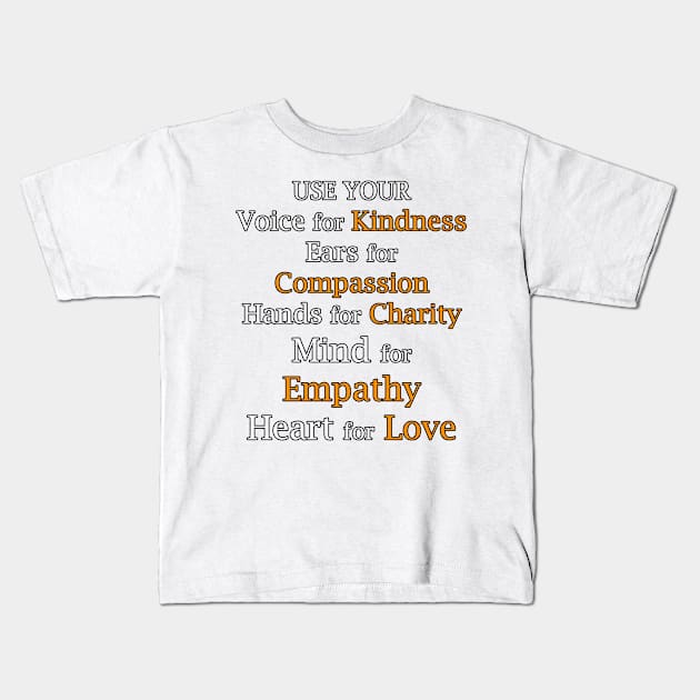 Anti-Bullying Movement Kindness Inspirational Quote Unite Day Gift Anti Bullying Gifts Kids T-Shirt by tamdevo1